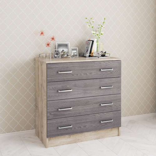 Комод Катрин-3 (дуб эндгрейн/ясень анкор темный) ТЭКС