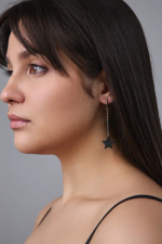 Серьги 0221393-00205 Ag 925, Вставки: 80 Фиан.