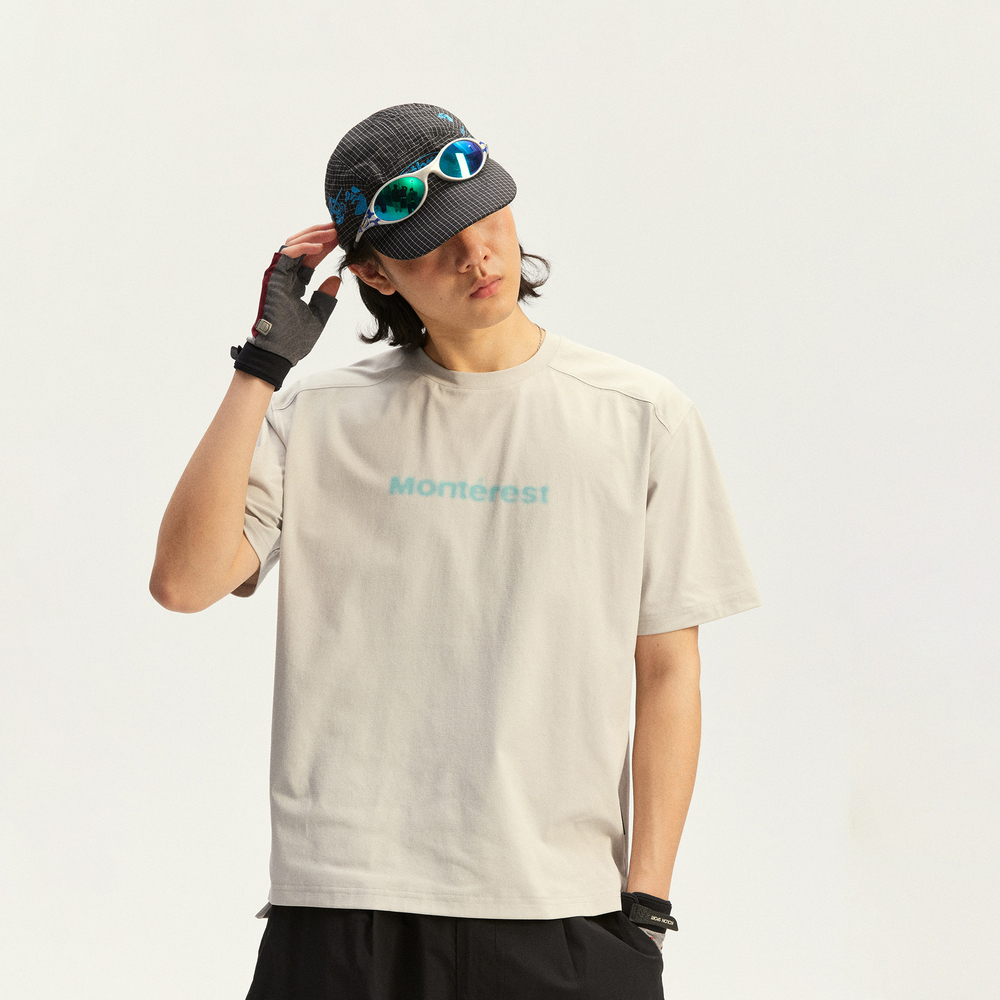 Футболка Nothomme Monterest Logo молочный