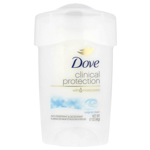 Dove, Clinical Protection, дезодорант-антиперспирант Prescription Strength, аромат «Оригинальный», 48 г