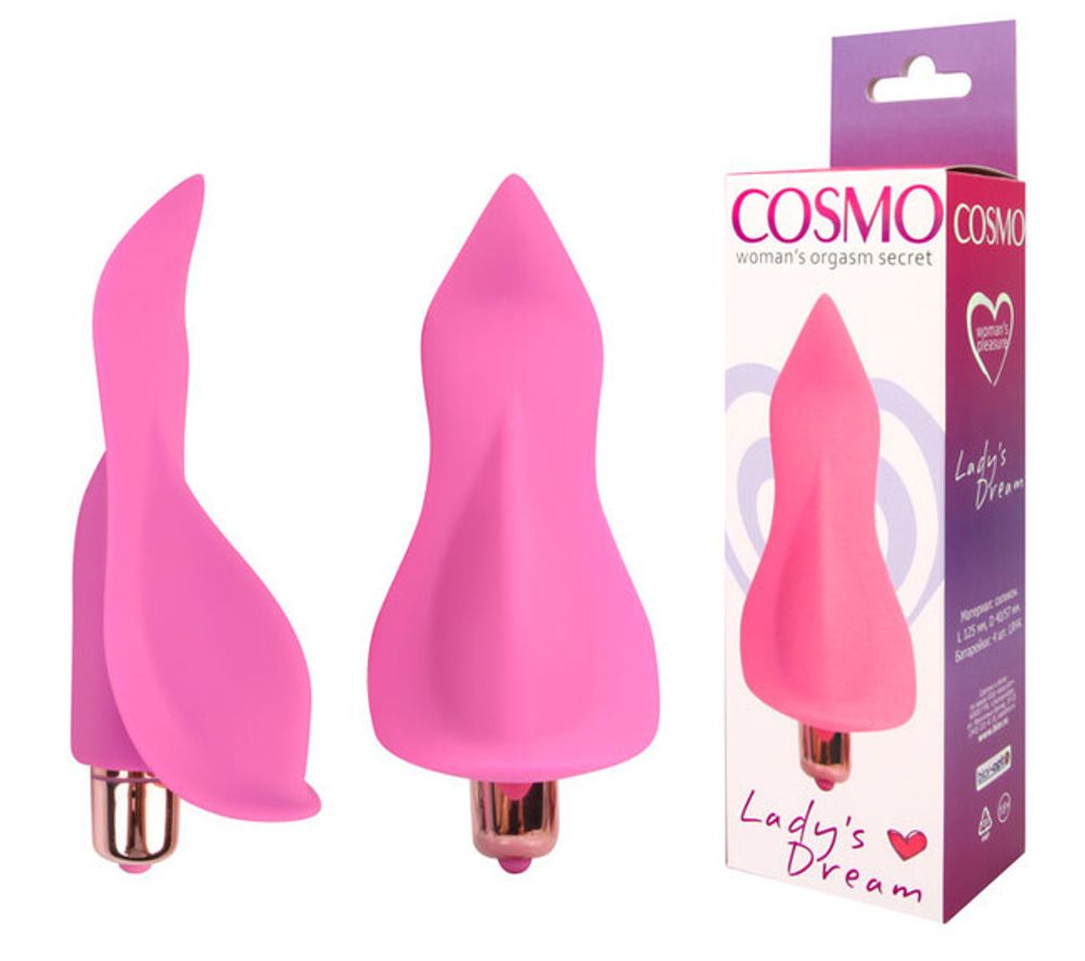 Клиторальный вибромассажер COSMO (розовый) (Цвет: розовый)