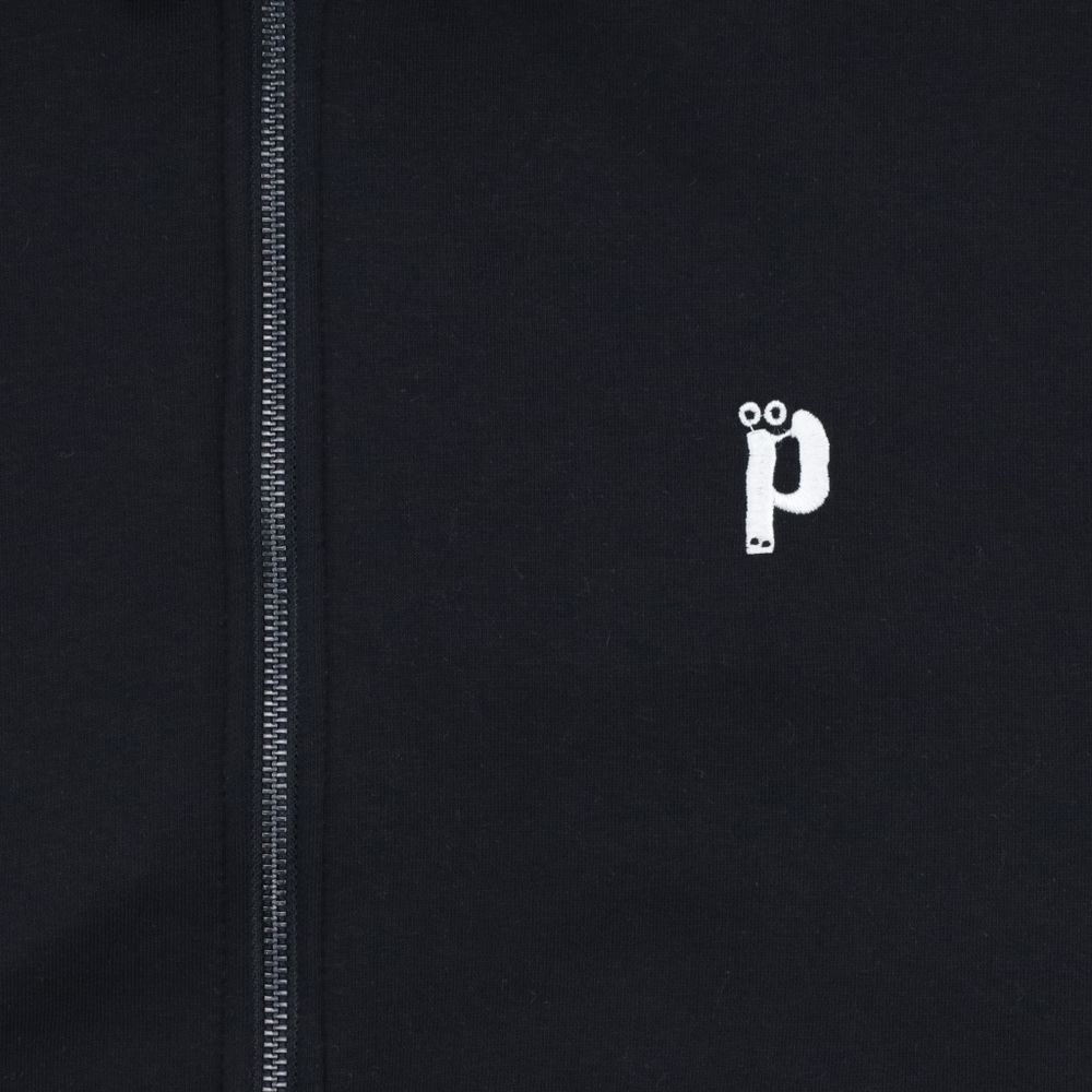 Худи Postaments P Logo Zip (black)