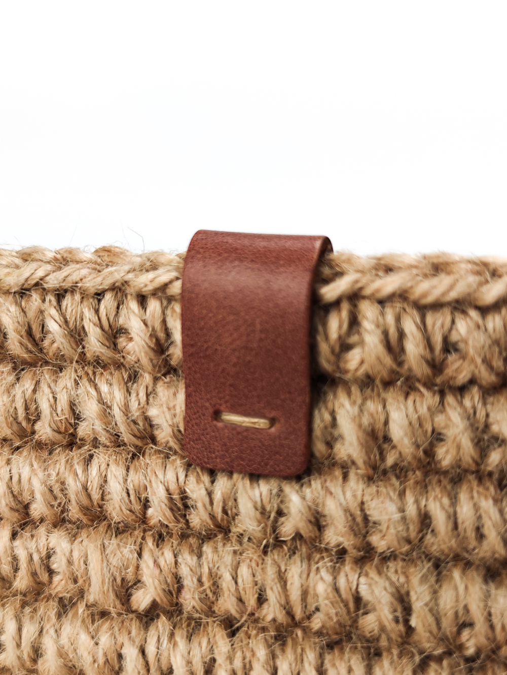 Бирки кожаные чистые пришивные 50 шт коричневый