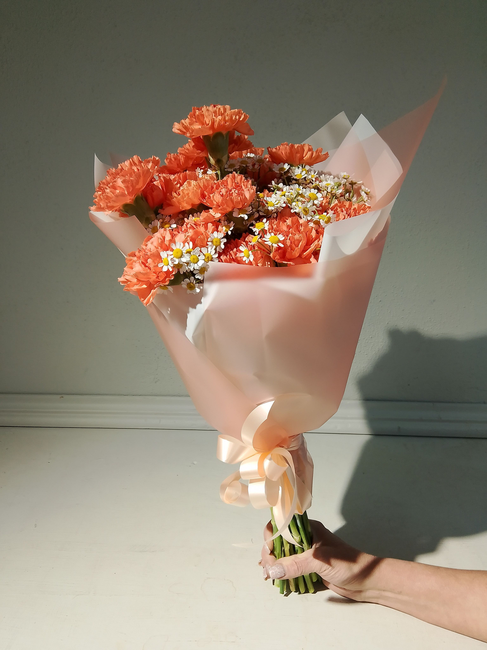 Букет из хризантем и альстромерии (С0033)