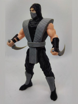 Подвижная фигурка "Смоук" Mortal Kombat, пластик, цвет серый