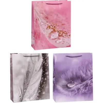 Пакет подарочный «Капля росы» 26*32*10 см, микс