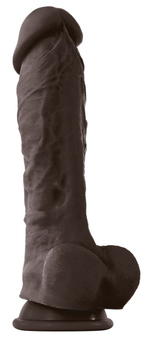 Коричневый фаллоимитатор на присоске 8 Dildo - 24,5 см. (Цвет: коричневый)