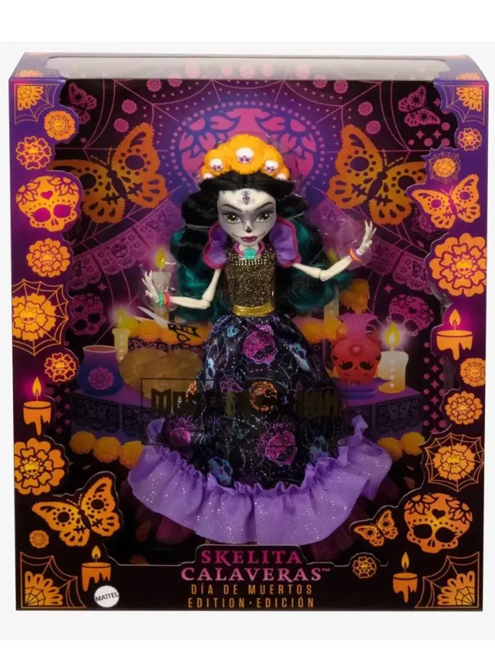 Кукла Монстер Хай Skelita Calaveras Dia de Muertes HNF96