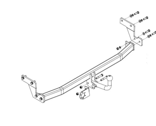 Фаркоп AvtoS для HYUNDAI SOLARIS II (2017-) с универсальной электрикой Smart(блок) и сертификатом в комплекте, арт.(HY 30+smart)