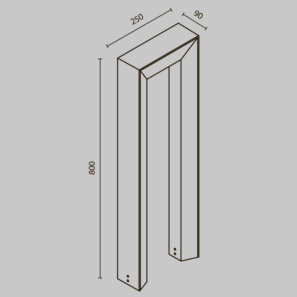 Уличный ландшафтный светодиодный светильник Maytoni Frama O469FL-L12GF3K