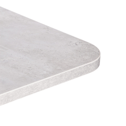 Стол обеденный SMART ЛДСП, 105-140х68,6х75 см, Белый бетон/Белый