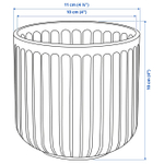 Горшок для растений IKEA GRADVIS (ГРАДВИС), Серый, 9 см