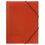 Папка на резинке А4 красная "Кристалл" (Стамм)