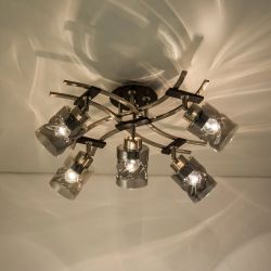 Citilux Мерида CL142155 Люстра с поворотными плафонами Матовый Хром