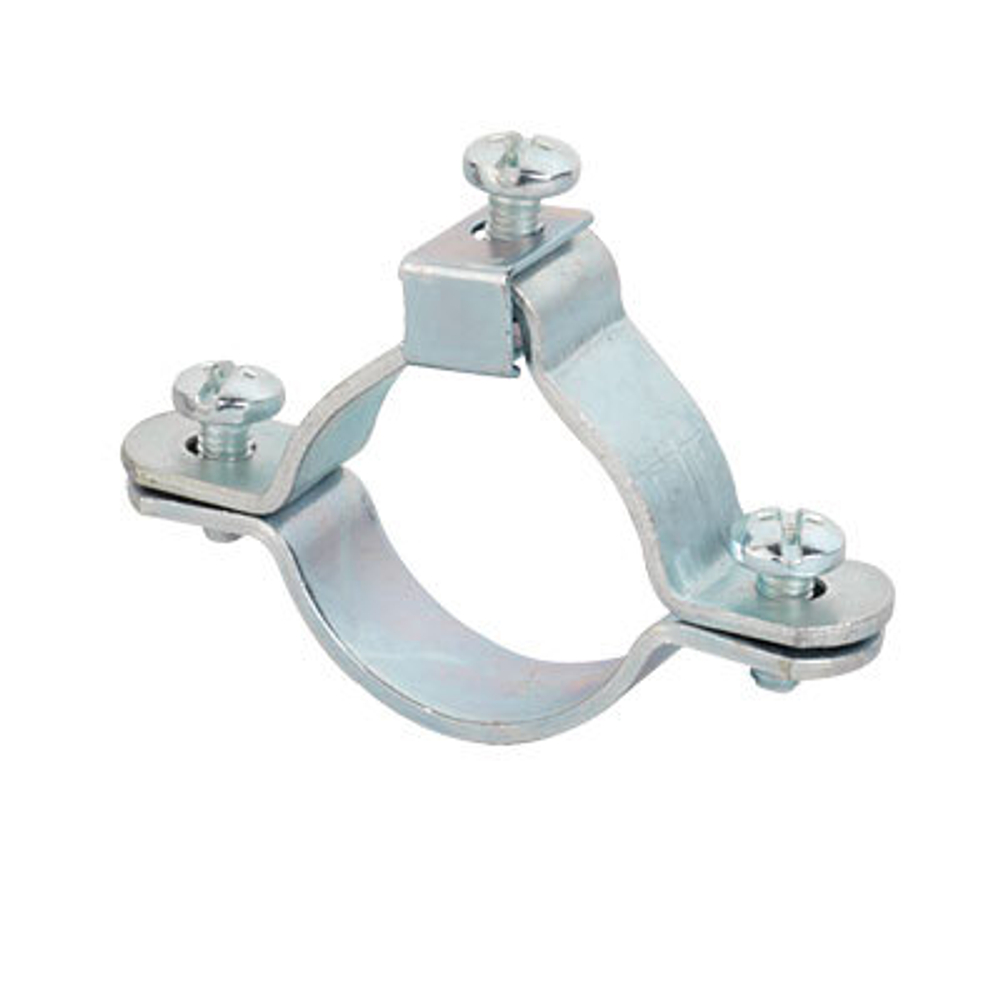 Хомут заземления для труб 50 мм (1" 1/2), оцинкованная сталь