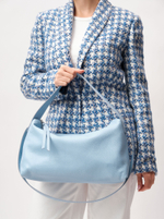 Кожаная сумка Azaro 30712 голубой