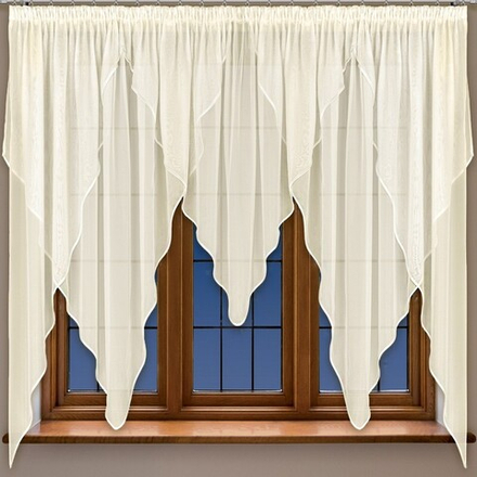 Занавеска "Ф. АГНЕС", цвет шампань, на шторной ленте, Польша.