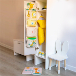 Наклейки для школы Жираф (бежевый), 56 шт