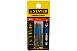Биты (E 1/4"; PH 1; 50 мм; 2 шт.) STAYER 26203-1-50-02
