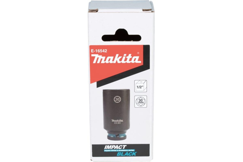 Ударная удлиненная торцовая головка Impact Black 1/2" 30x81,5 мм Makita E-16542