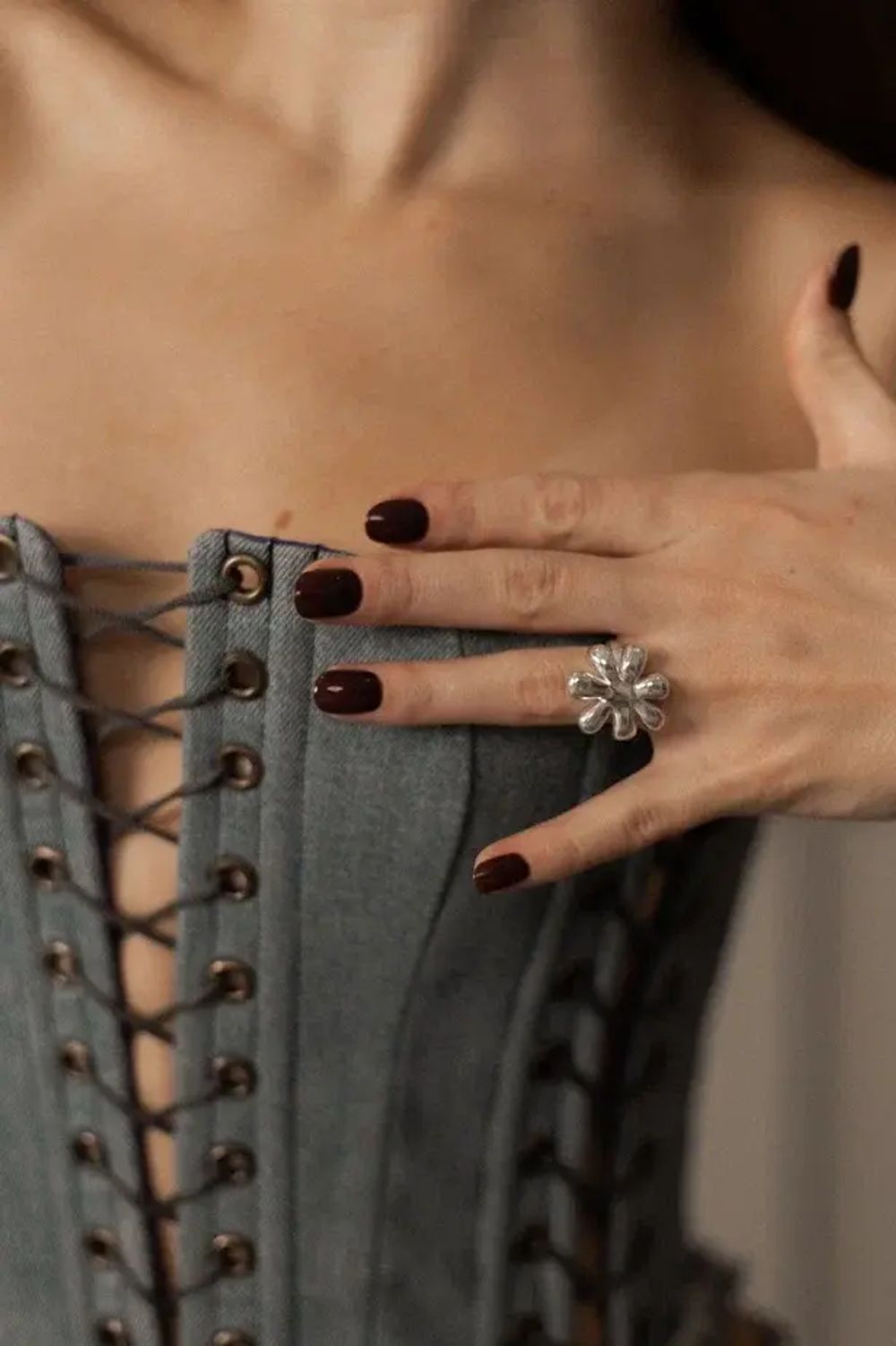 Кольцо Moon River Цветок Объемный R086