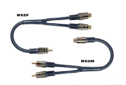 DAXX R52 Проводные RCA адаптеры-разветвители. Длина 0.25м -1шт-