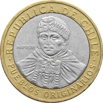 100 песо 2001-2023 Чили