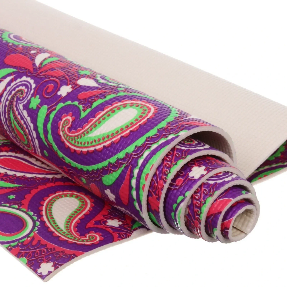 Коврик для йоги 6 мм 173х61 см «Свежесть ветра» PVC, микс принтов