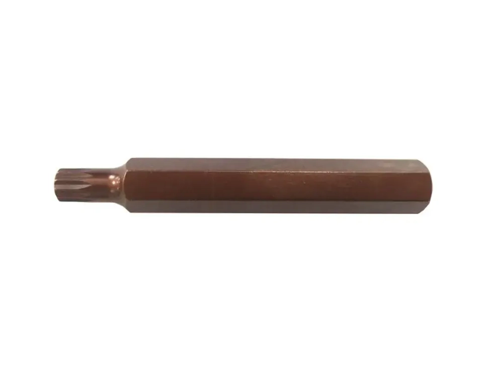 Бита 12-лучевая SPLINE M14х75ммL, 10мм Forsage F-1787514 Premium