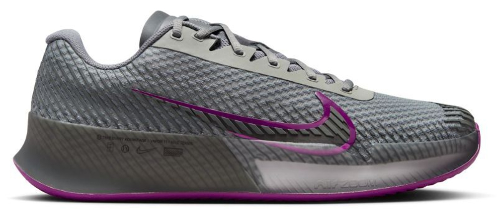 Мужские кроссовки теннисные Nike Zoom Vapor 11 Clay - серый