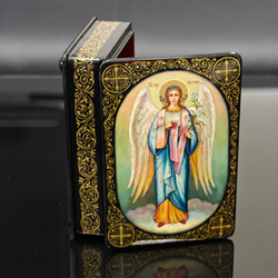 Шкатулка "Ангел" (Ручная роспись Палех)