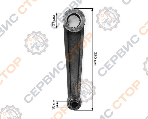 Рычаг подъемника наружный шлиц Z-23 для минитрактора