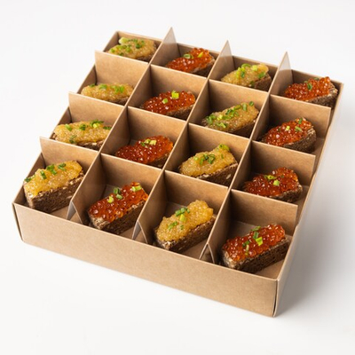 Бокс канапе Бородинский Наполеон