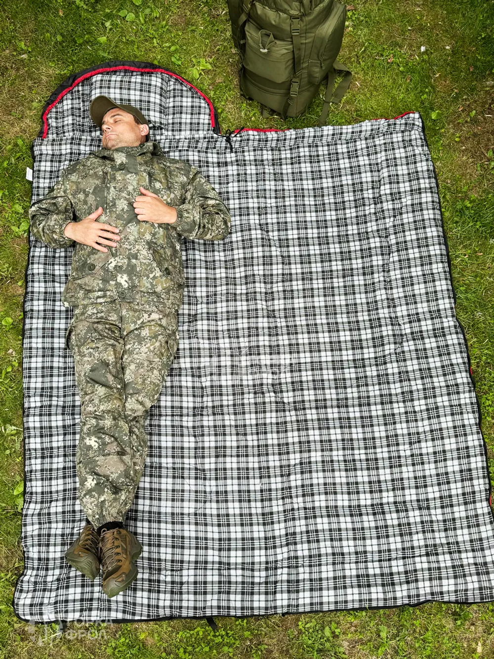 Спальный мешок Balmax elit - 7 градусов Красный/Черный