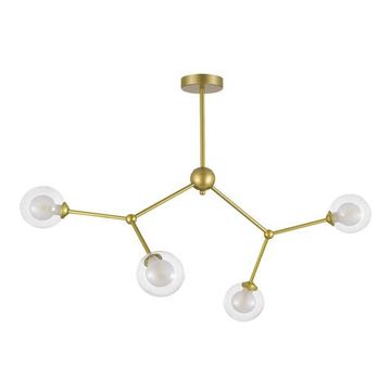 SLE1106-203-04 Светильник подвесной Золотистый/Прозрачный, Белый G9 LED 4*5W ARCUS