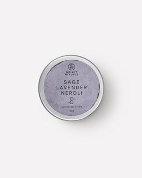 Spirit Rituals Lavander Neroli Scented Soy Candle 30г - Соевая свеча с эфирными маслами шалфея, лаванды, нероли