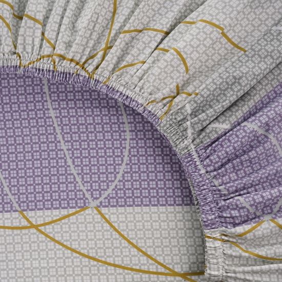 КПБ  Нурай, Евро, 50х70, простыня 180х200х30 . DOMTEKC