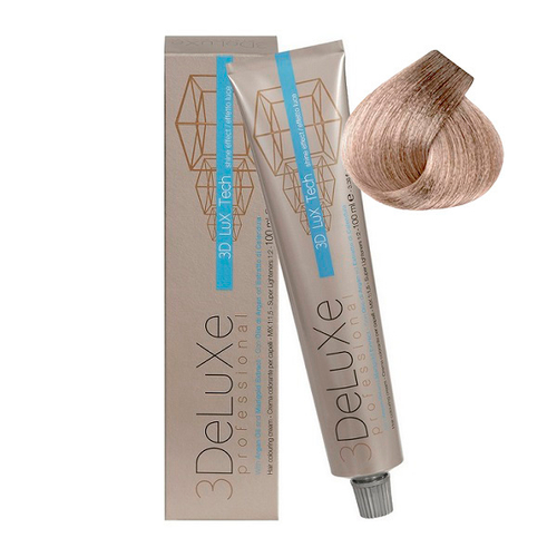 Стойкая крем-краска для волос Оттенок 10.12 Платиновый блондин пепельно-перламутровый 3DeLuXe 100мл