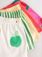 Шорты для девочки Next E65-369, 5 шт., Розовый, Желтый, Зеленый