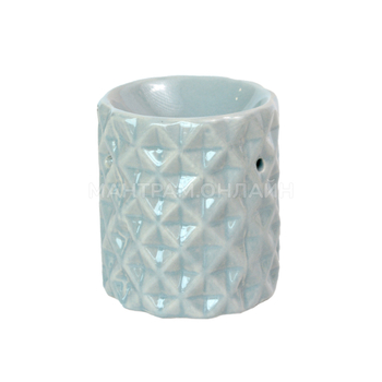 Аромалампа Цилиндр узор ромбы вогнутые цвет серый 9 см