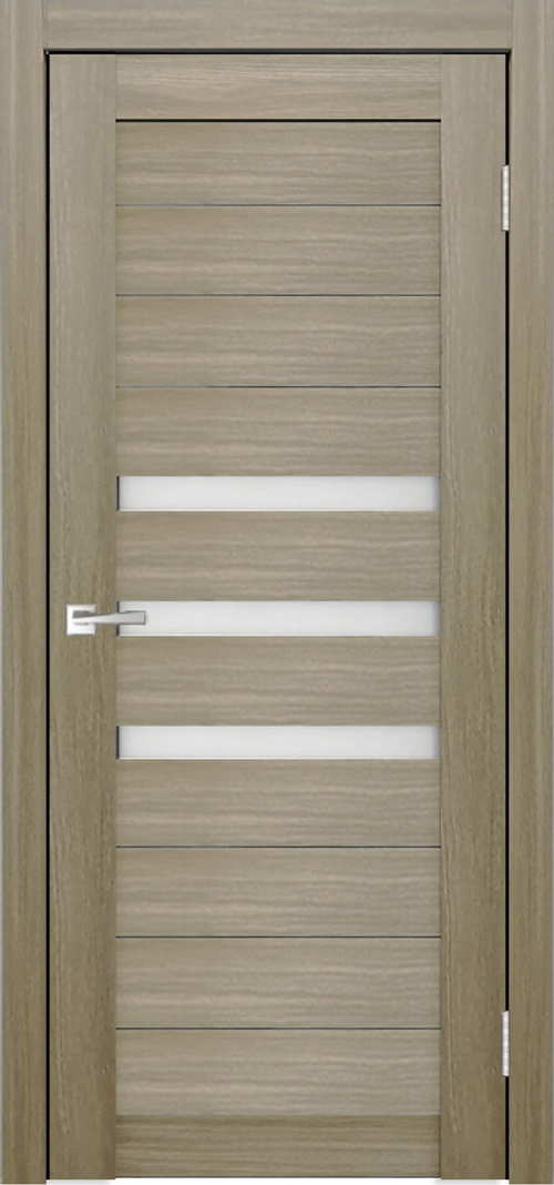 Межкомнатная дверь X-6 / Цвет Тон Неаполь / Остекление "Сатинат белое" / Двери Верда