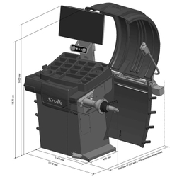 SIVIK STELLAR (P) LASER СБМП-60/3D Pro (УЗ, ЭМВ, БСИ) Станок балансировочный c диагностическими функциями