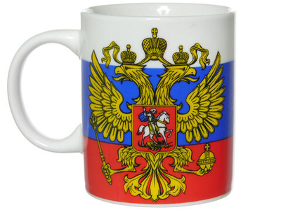 Кружка 350мл Флаг России