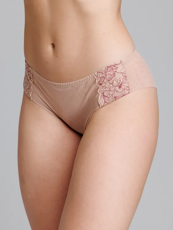 Трусы Zebra бикини (скин/бургундия)