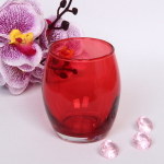 Подсвечник «Oasis-Barrel» 8*9см цвет красный