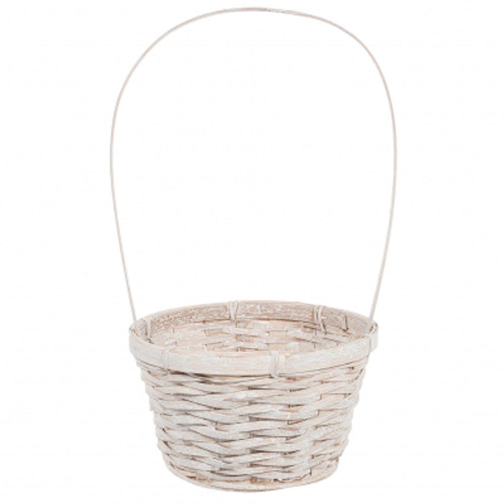 Корзина (бамбук) D17*Н10.5*НН33 БЕЛЫЙ