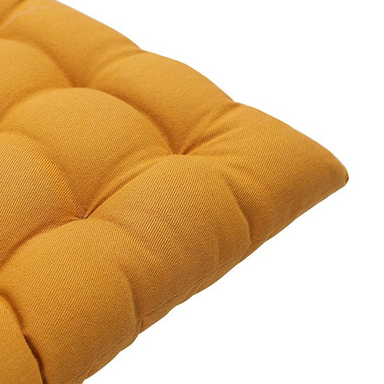 Подушка на стул из хлопка цвета карри из коллекции essential, 40х40 см