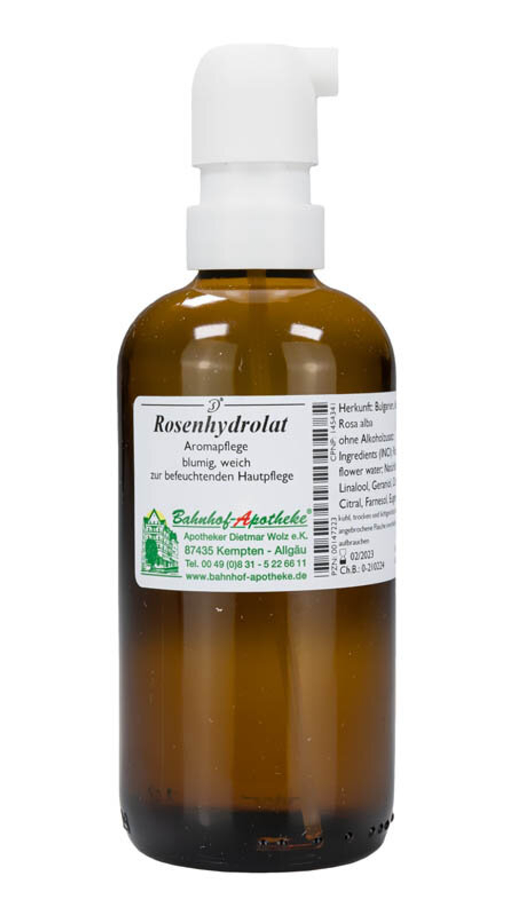 Bahnhof-Apotheke Розовый гидрозоль 100мл