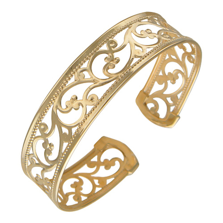 Браслет конго из красного золота 585 пробы JA-B-010852