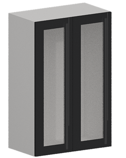 Кухня Модуль ШВС 609 Белый / Графит Глянец